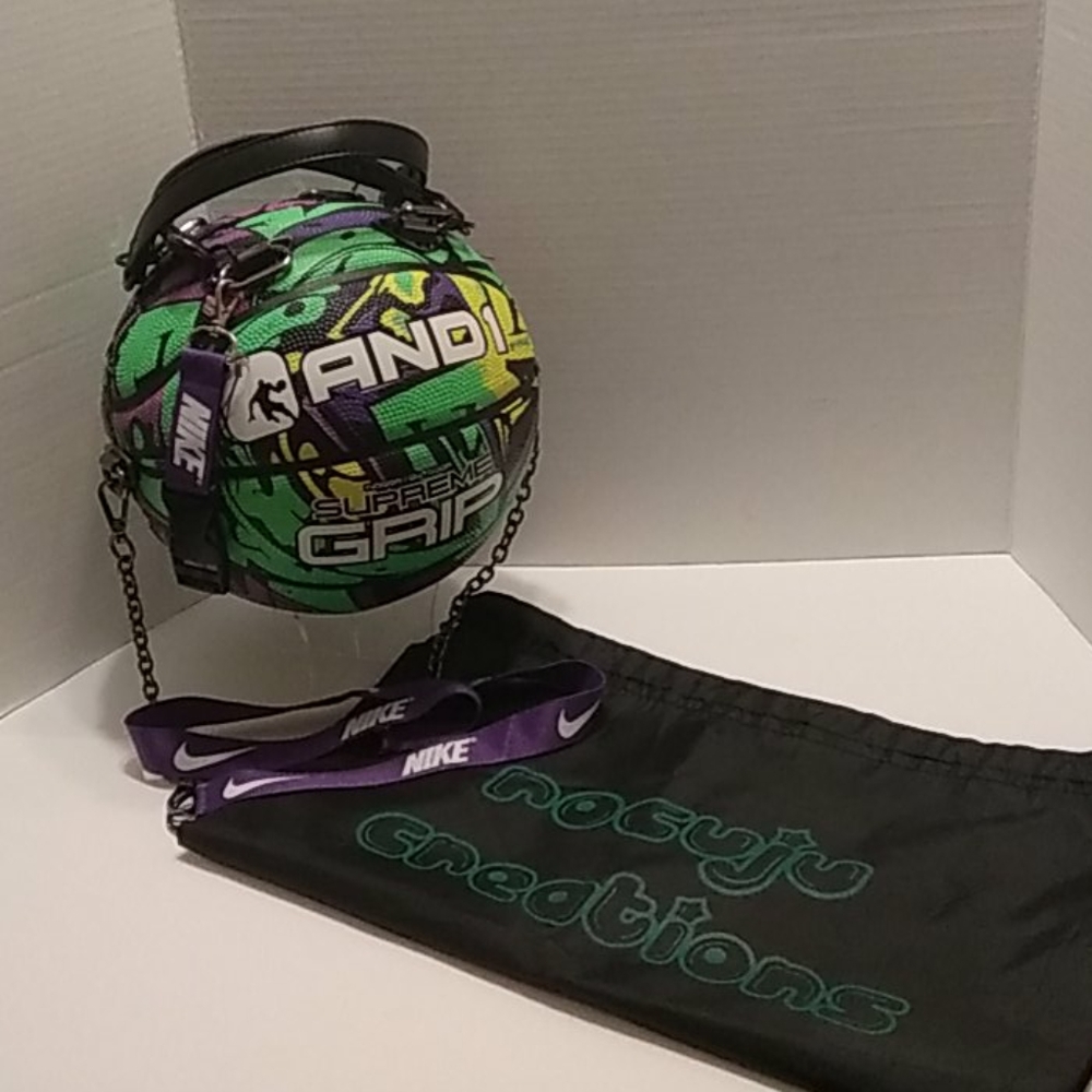 NWT HANDMADE "Supreme Grip AND1" Basketball Purse 🏀 - Picture 7 of 16